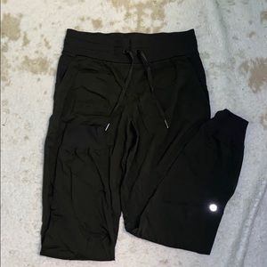 Olive green lululemon joggers